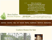 Tablet Screenshot of cashiershomesforsale.com